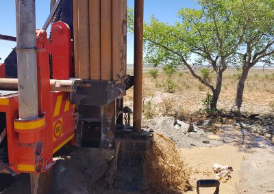 Borehole drilling Operation at Magatle village