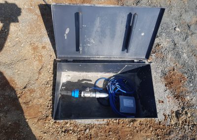 Borehole Protection with a lockable manhole