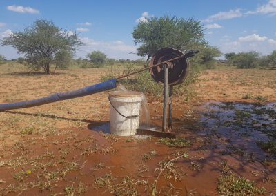 Borehole Pump Testing Operation in progress for a proposed water supply borehole.